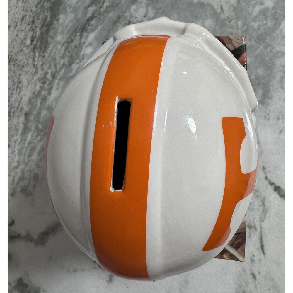 Vintage 90s Tennessee Ceramic Helmet Coin Bank NOS - Picture 2 of 8